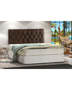 Cabeceira Cama Casal Paolla 1,40m Marrom