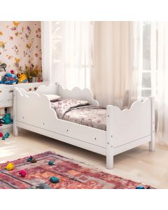 Cama Infantil Juvenil Nuvem com Colchão Branco