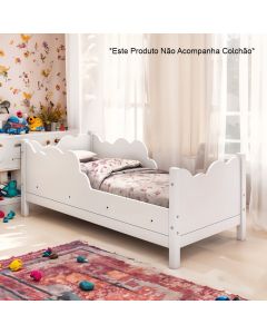 Cama Infantil Juvenil Nuvem Branco